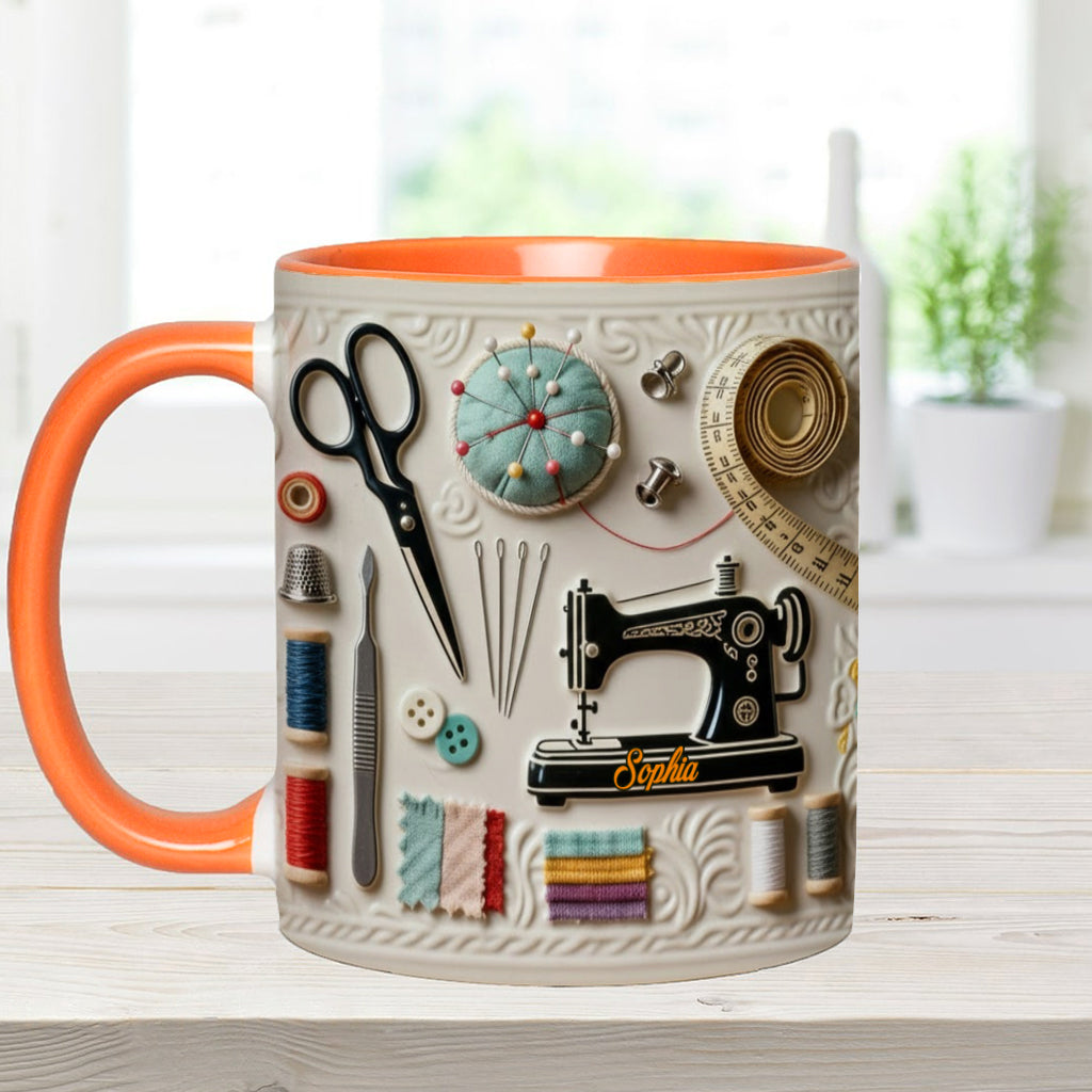 Mug personnalisé « J’adore coudre »