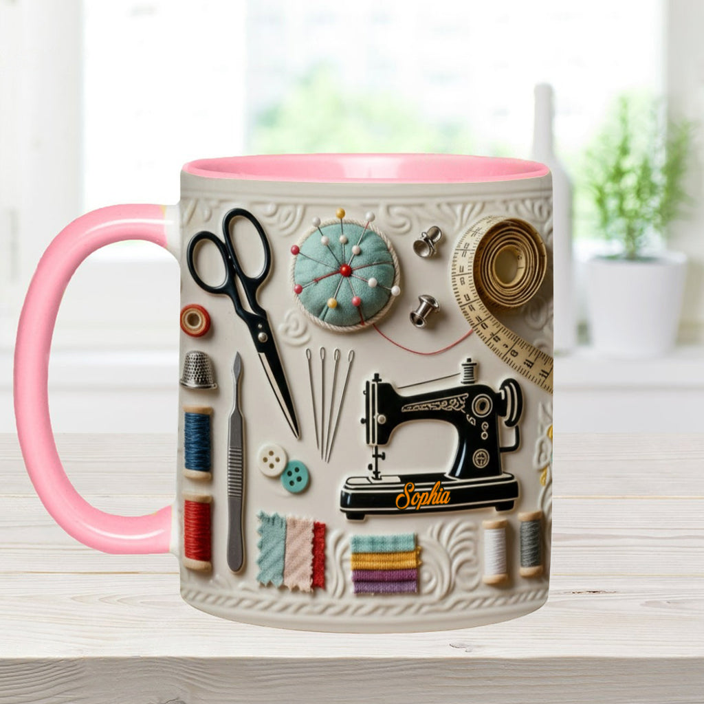 Mug personnalisé « J’adore coudre »