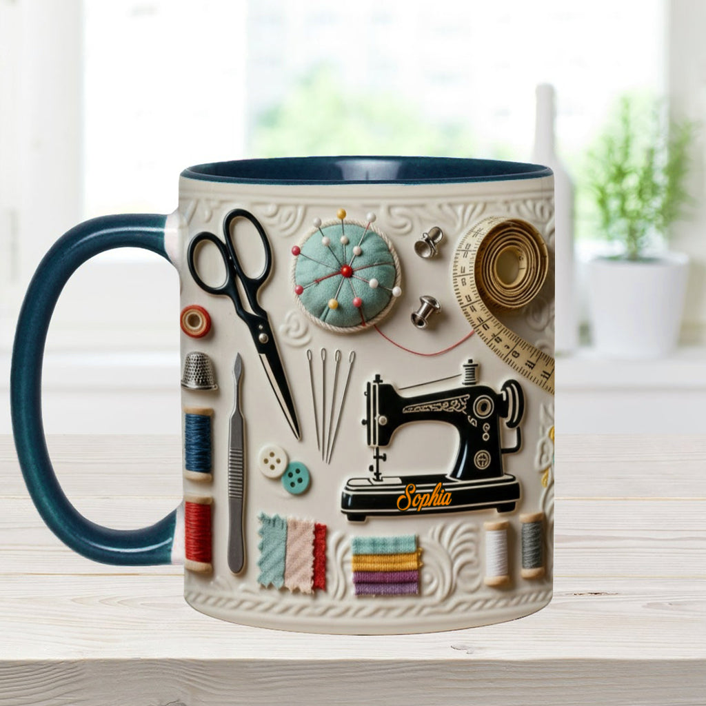 Mug personnalisé « J’adore coudre »