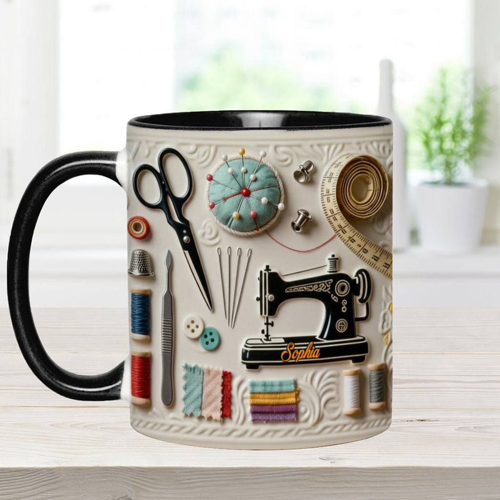 Mug personnalisé « J’adore coudre »