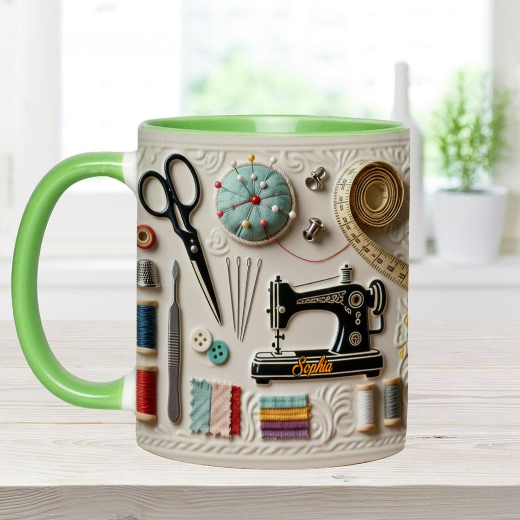 Mug personnalisé « J’adore coudre »