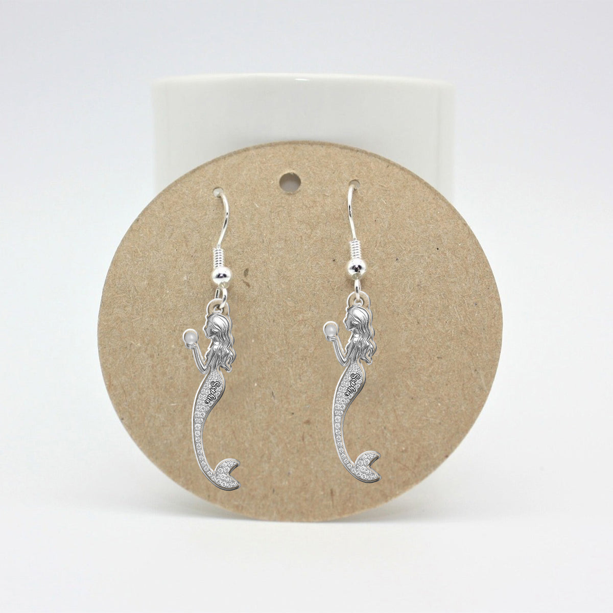 Boucles d'oreilles sirène élégantes - personnalisées pour les amoureux de la mer