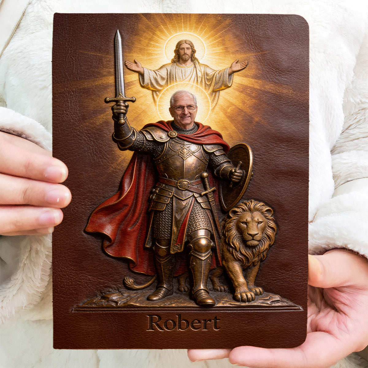 Custom Any Photo - Armor Of God - Personalized Christian Leather Journal