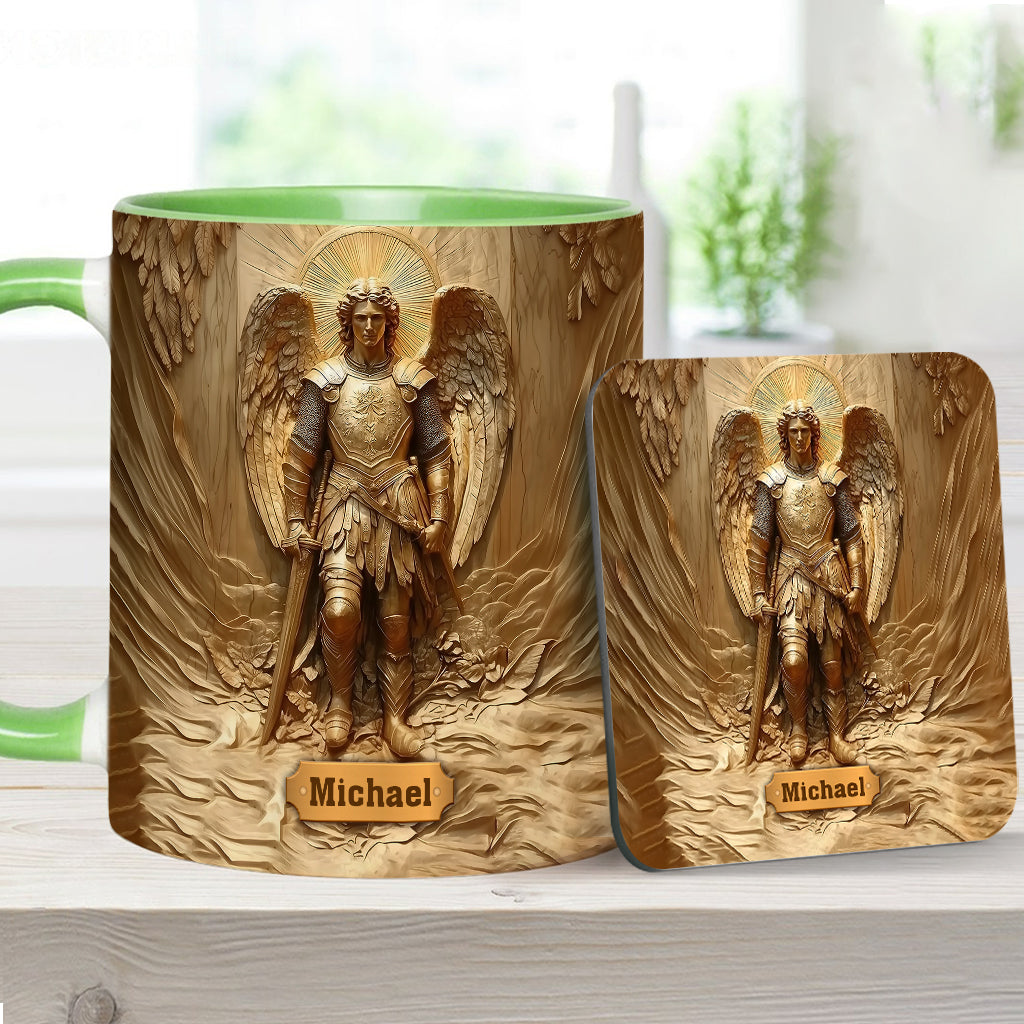 Archangel Michael - Personalized Christian Accent Mug