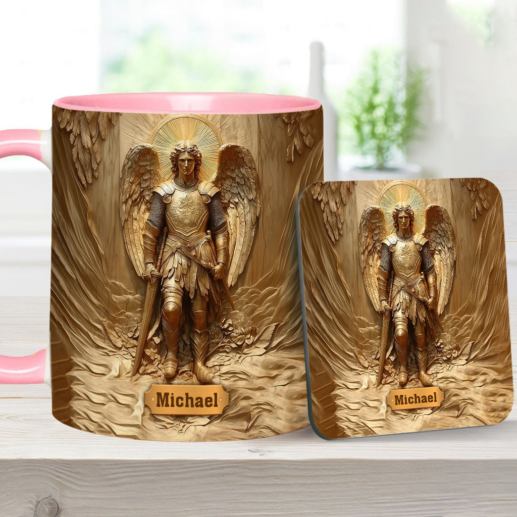 Archangel Michael - Personalized Christian Accent Mug