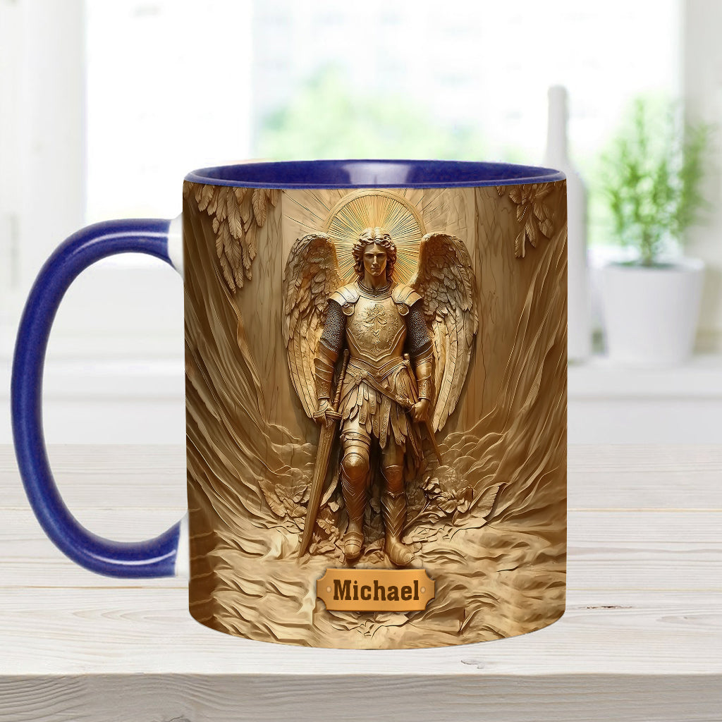 Archangel Michael - Personalized Christian Accent Mug