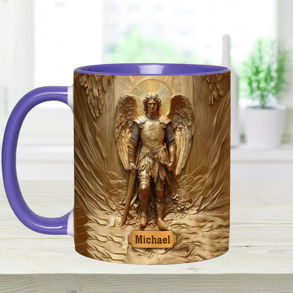 Archangel Michael - Personalized Christian Accent Mug