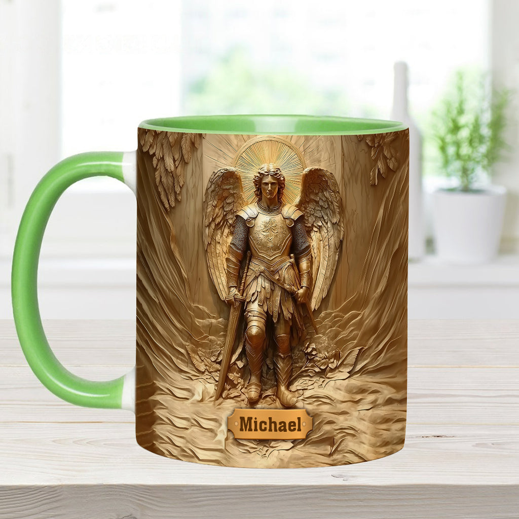 Archangel Michael - Personalized Christian Accent Mug
