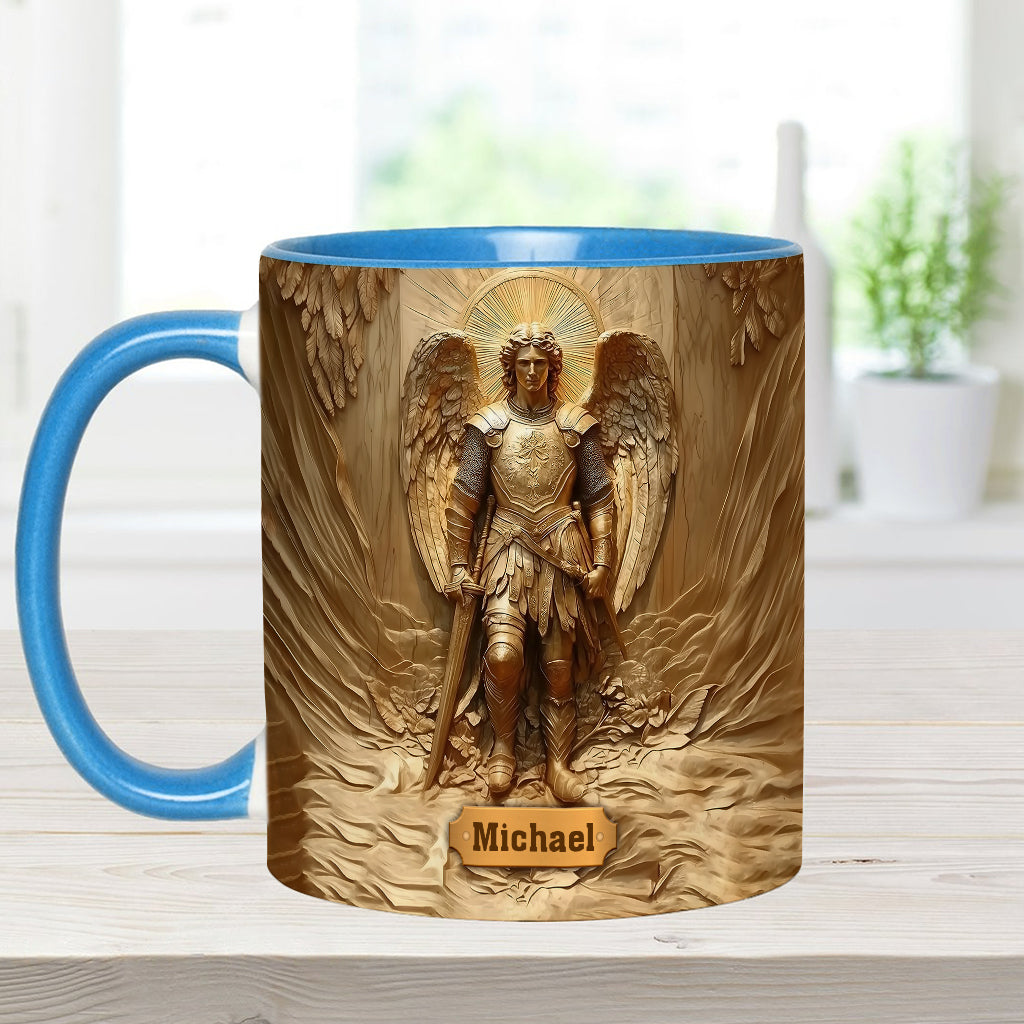 Archangel Michael - Personalized Christian Accent Mug