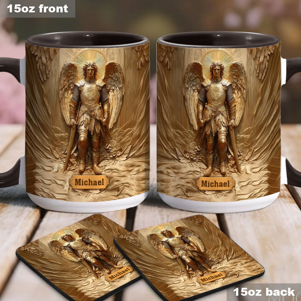 Archangel Michael - Personalized Christian Accent Mug