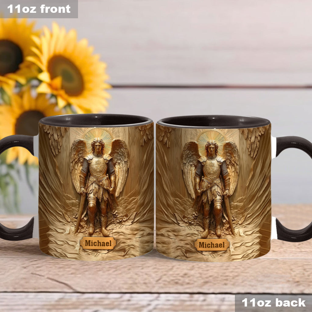 Archangel Michael - Personalized Christian Accent Mug