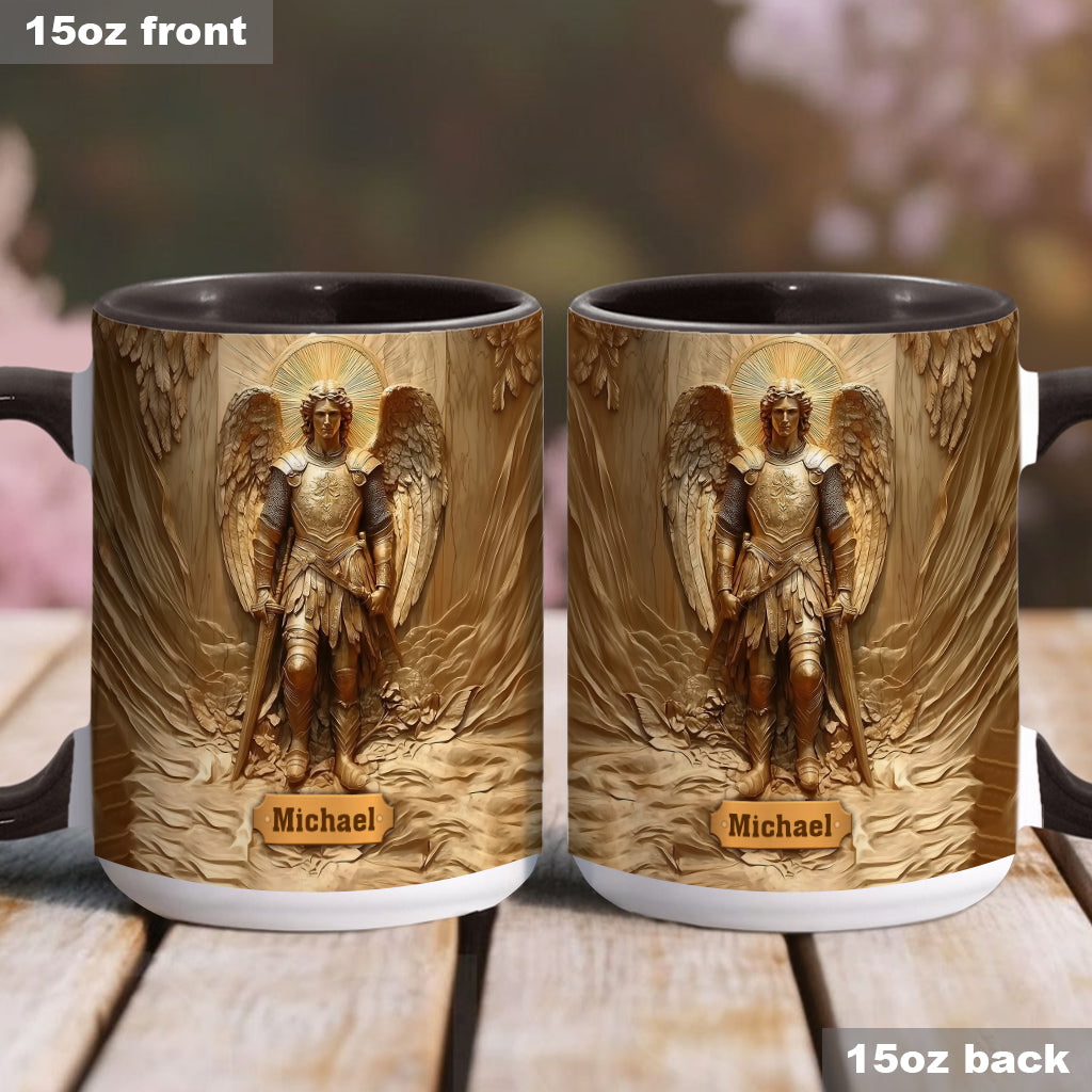 Archangel Michael - Personalized Christian Accent Mug