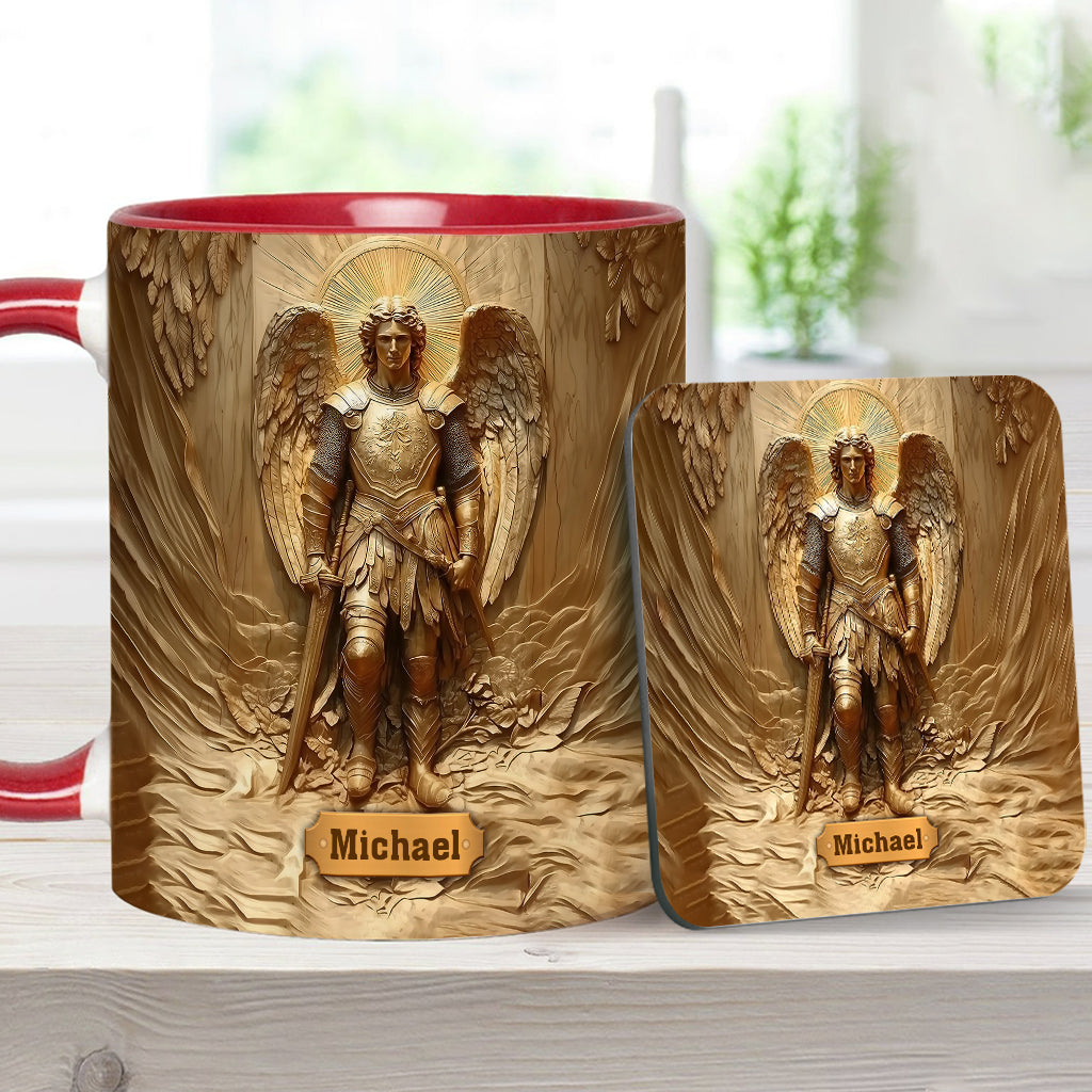 Archangel Michael - Personalized Christian Accent Mug