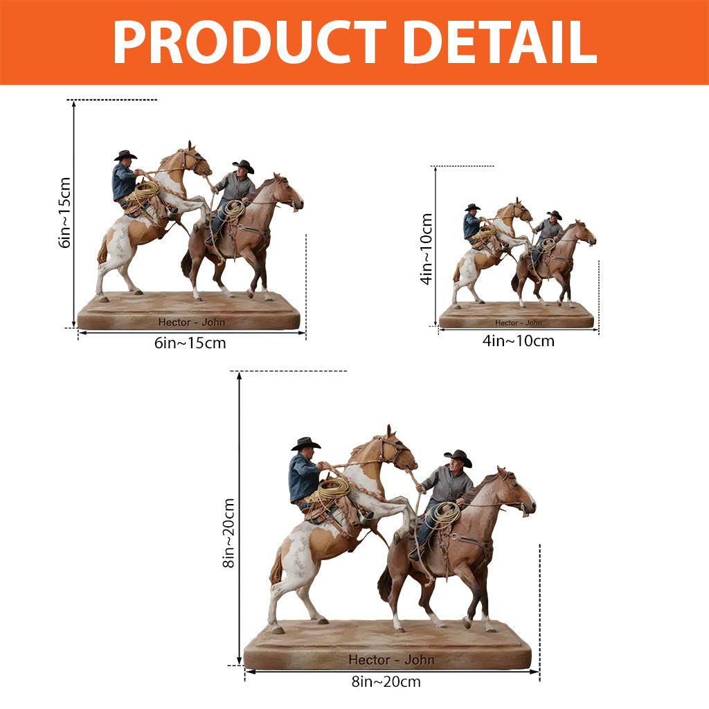 Cowboys costauds - Tenue western personnalisée - Plaque acrylique sur mesure