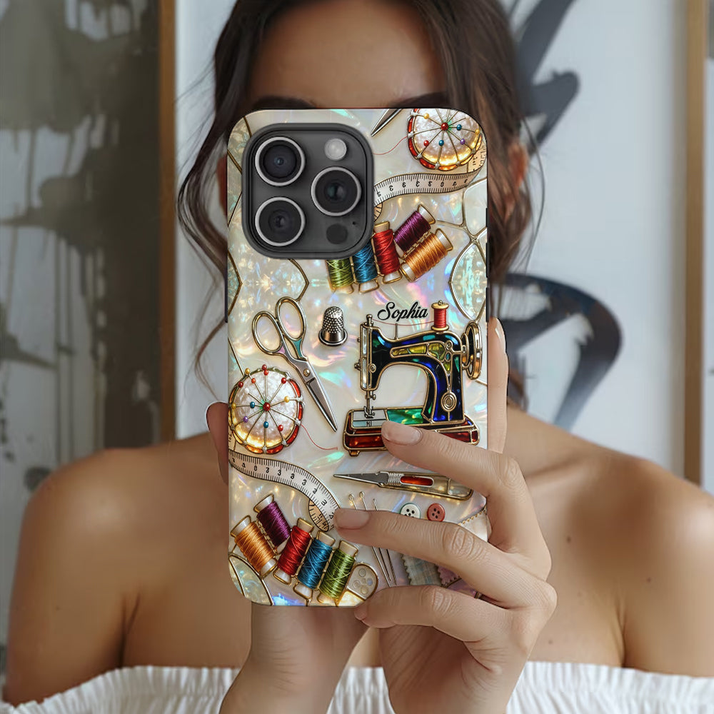 Coque de téléphone personnalisée « Couture » ​​avec imprimé intégral