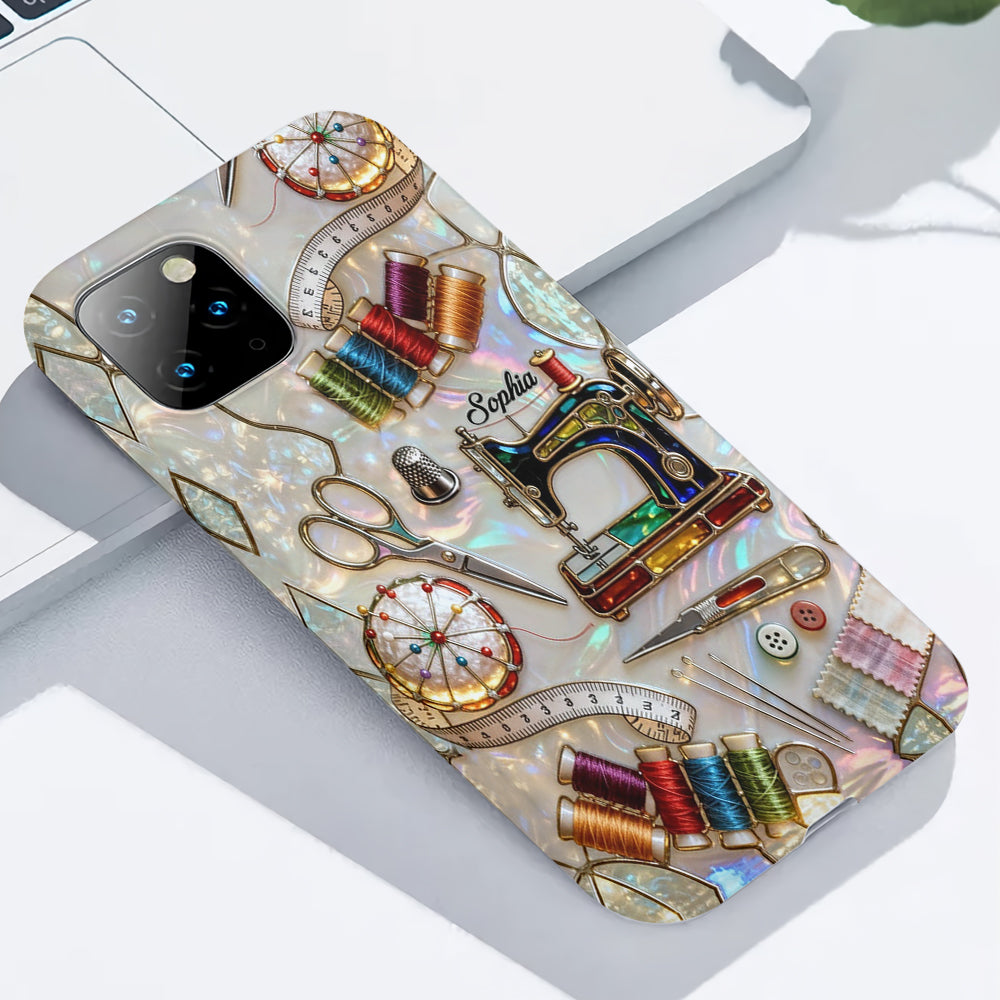 Coque de téléphone personnalisée « Couture » ​​avec imprimé intégral