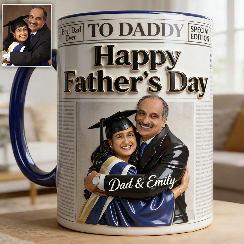 Les Nouvelles Tasses - Tasse Personnalisée pour Papa avec Boîte Cadeau