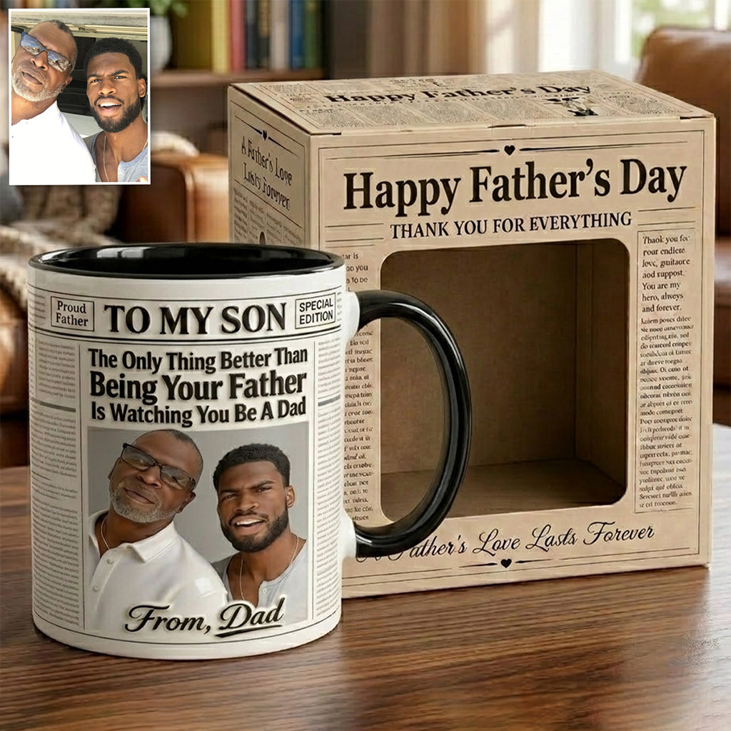 Les Nouvelles Tasses - Tasse Personnalisée pour Papa avec Boîte Cadeau