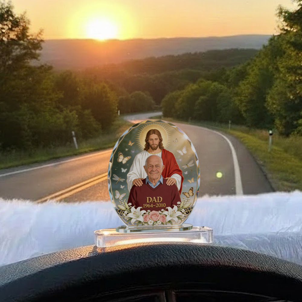 Memorial Gift - Personalized Memorial Car Dashboard Plaque