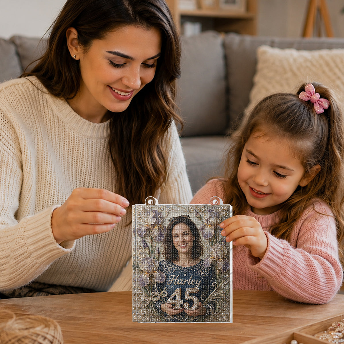 Birthday Gift - Personalized Birthday Diamond Painting Ornament Kit