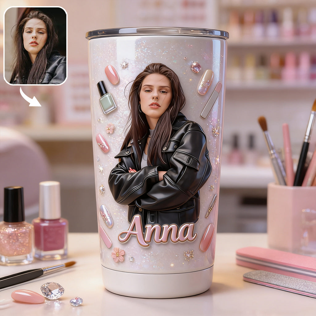 Design d'Ongles, Cadeau pour Femmes - Tasse de Salon de Manucure Personnalisée