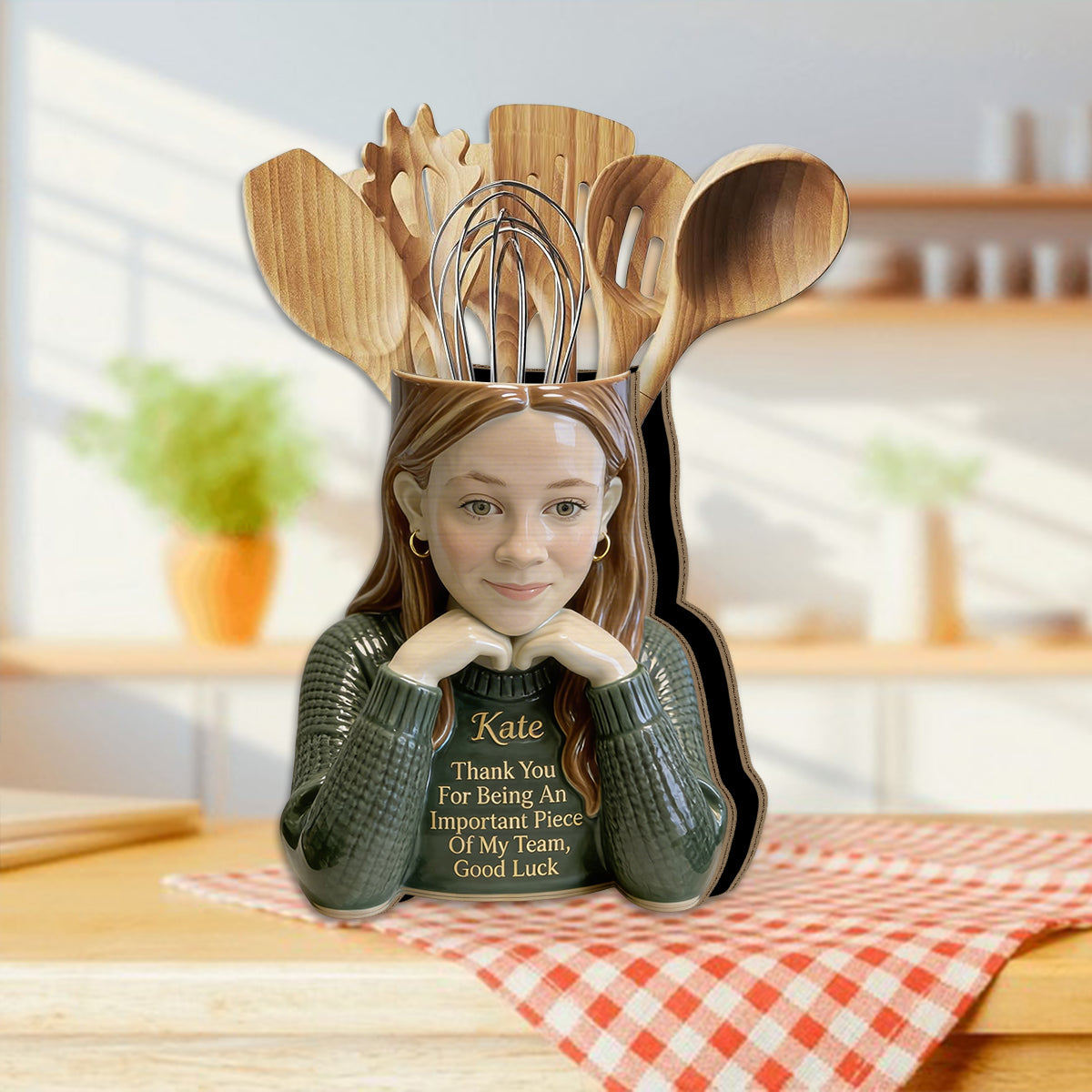 Don't Forget The Different That You Make - Personalized Colleague Wooden Desk Organizer