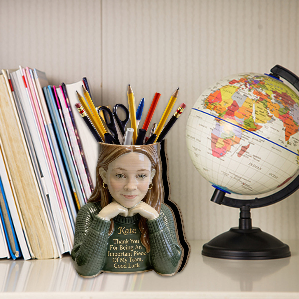 Don't Forget The Different That You Make - Personalized Colleague Wooden Desk Organizer