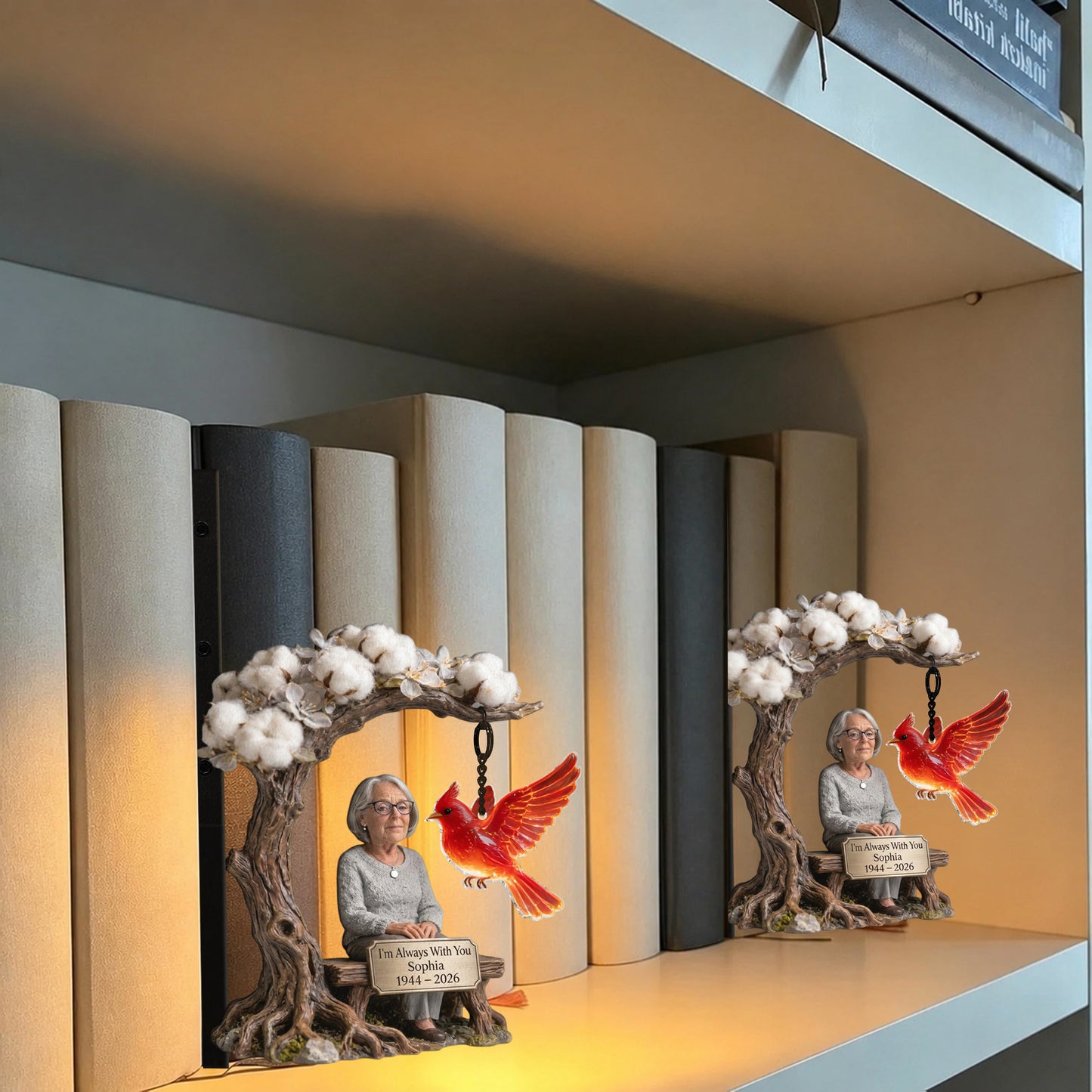 I'm Always With You - Personalized Memorial Bookshelf Lamp