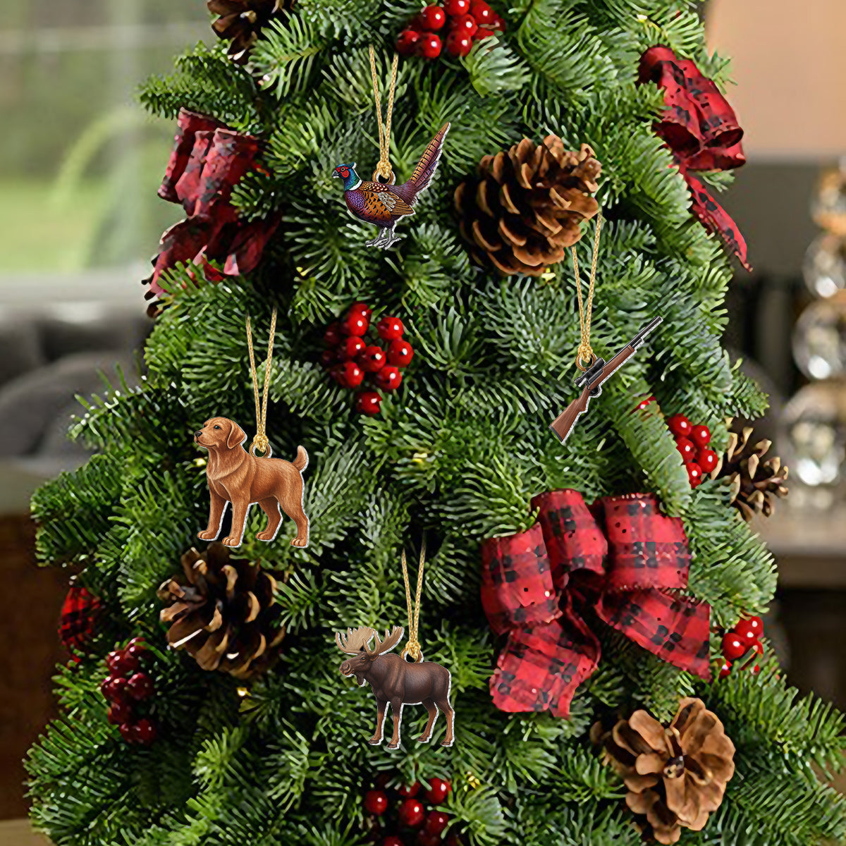 Hunting Life - Personalized Hunting Advent Calendar With Ornaments