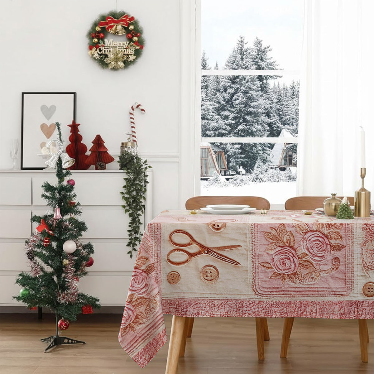 J'adore coudre - Nappe de table de couture personnalisée