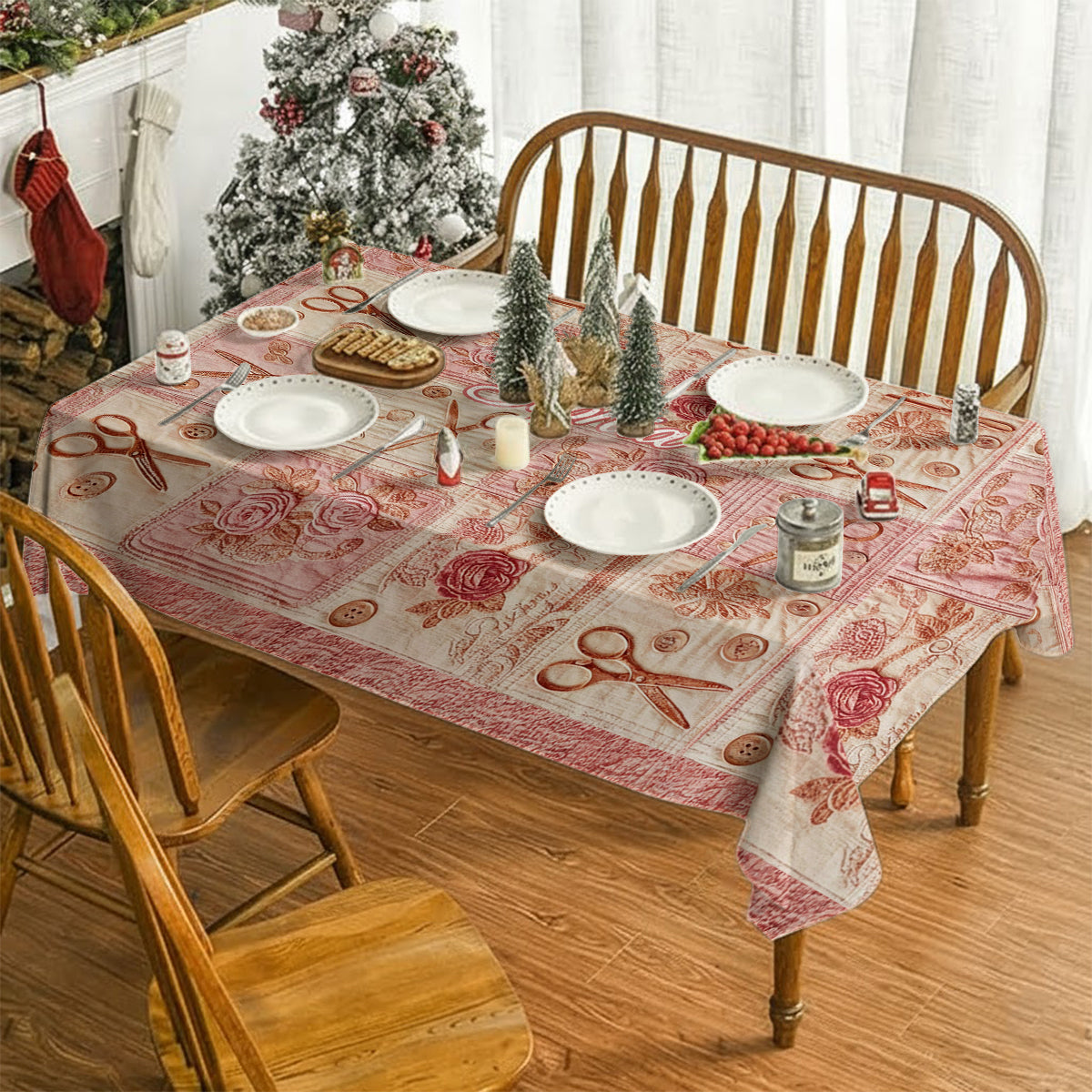 J'adore coudre - Nappe de table de couture personnalisée