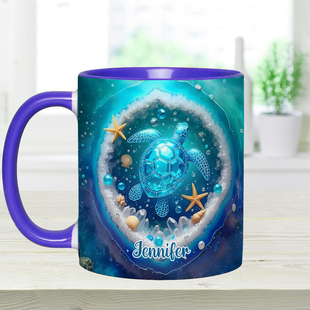 Mug personnalisé « Love Turtle » avec motif tortue