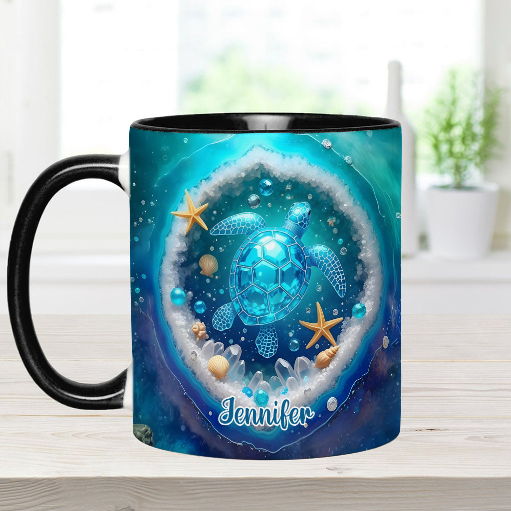 Mug personnalisé « Love Turtle » avec motif tortue