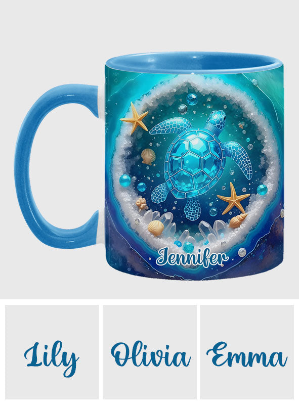 Mug personnalisé « Love Turtle » avec motif tortue