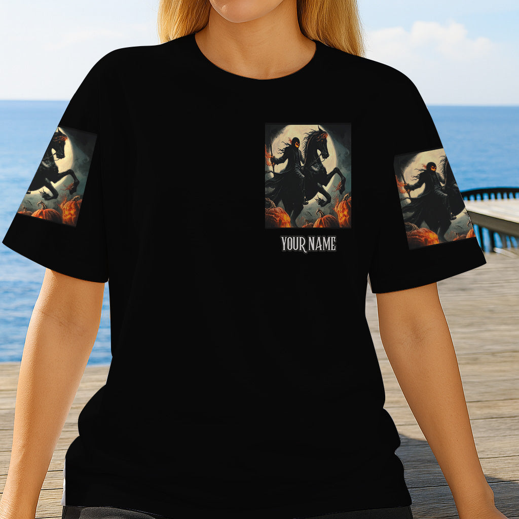 Bonjour les ténèbres - T-shirt personnalisé avec crâne intégral