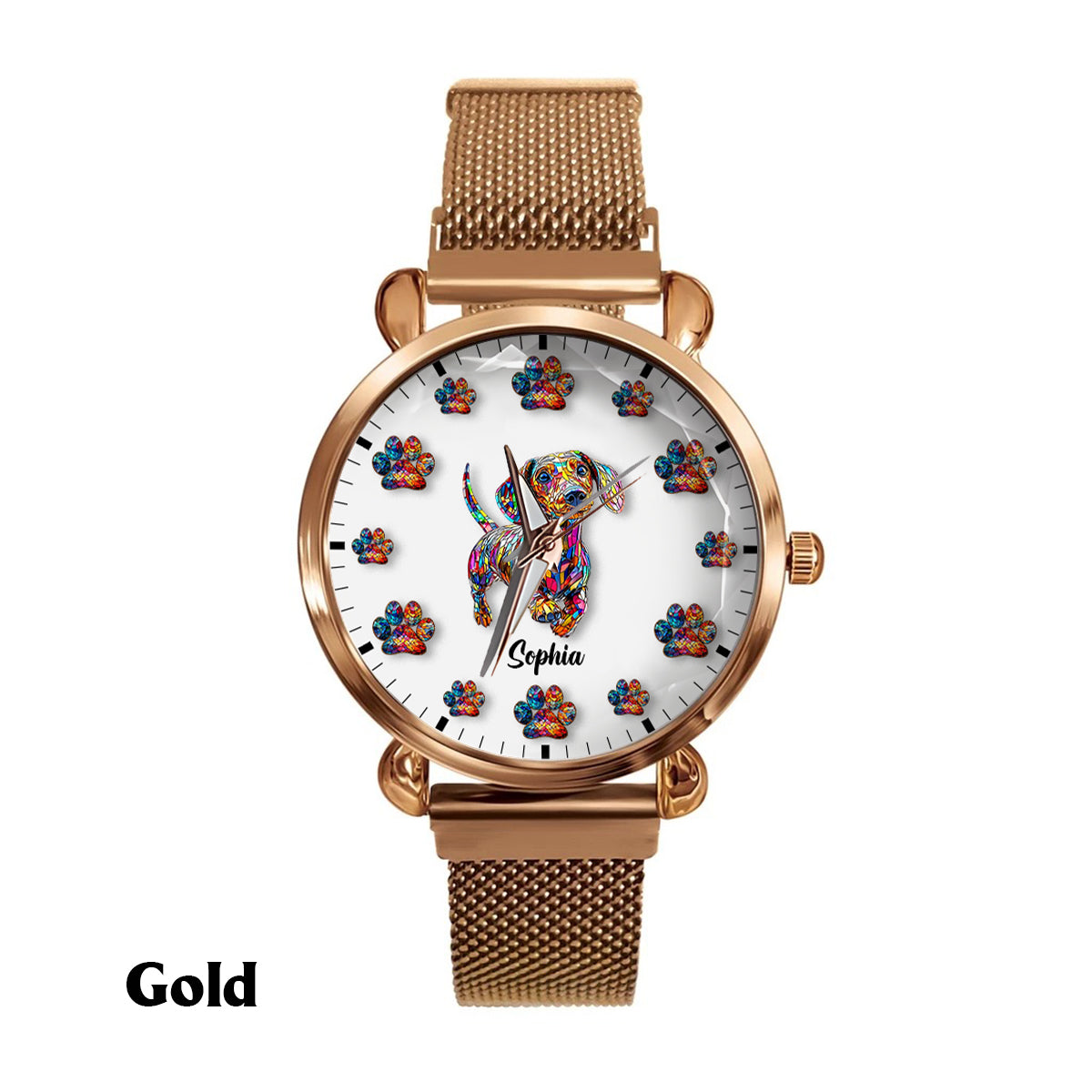 I Love My Dog - Personalized Dog Women Hand Watch