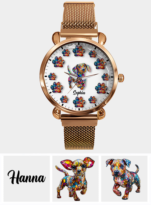 I Love My Dog - Personalized Dog Women Hand Watch