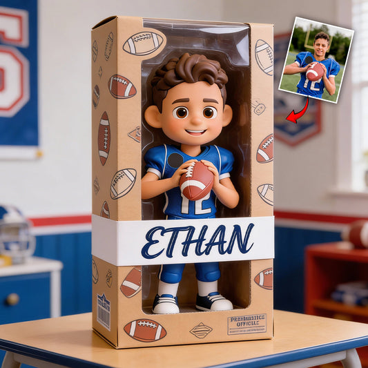 Custom From Photo - Any Sport - Football, Basketball, Baseball... - Personalized Football Custom Shaped Acrylic Plaque