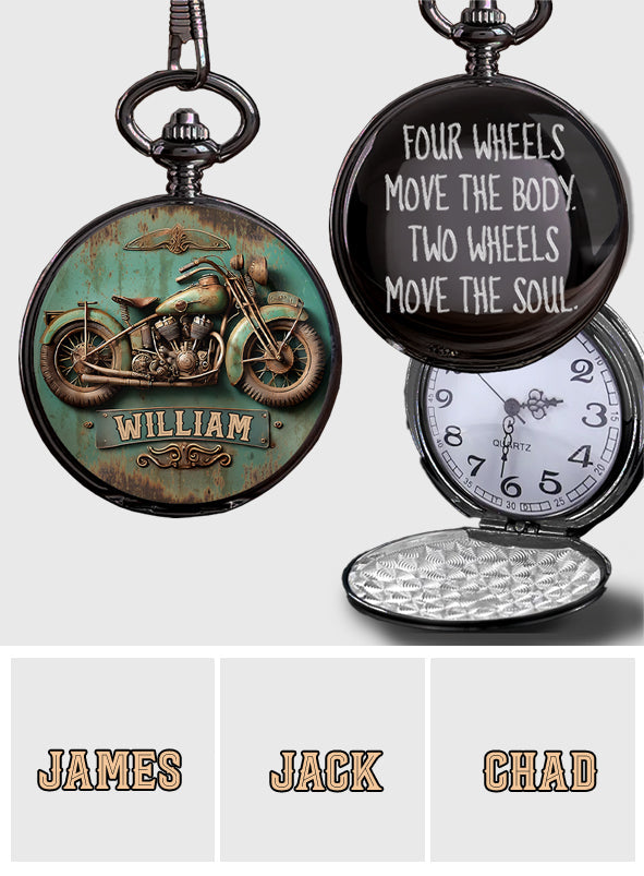 Motorcycle Lover - Personalized Biker Pocket Watch