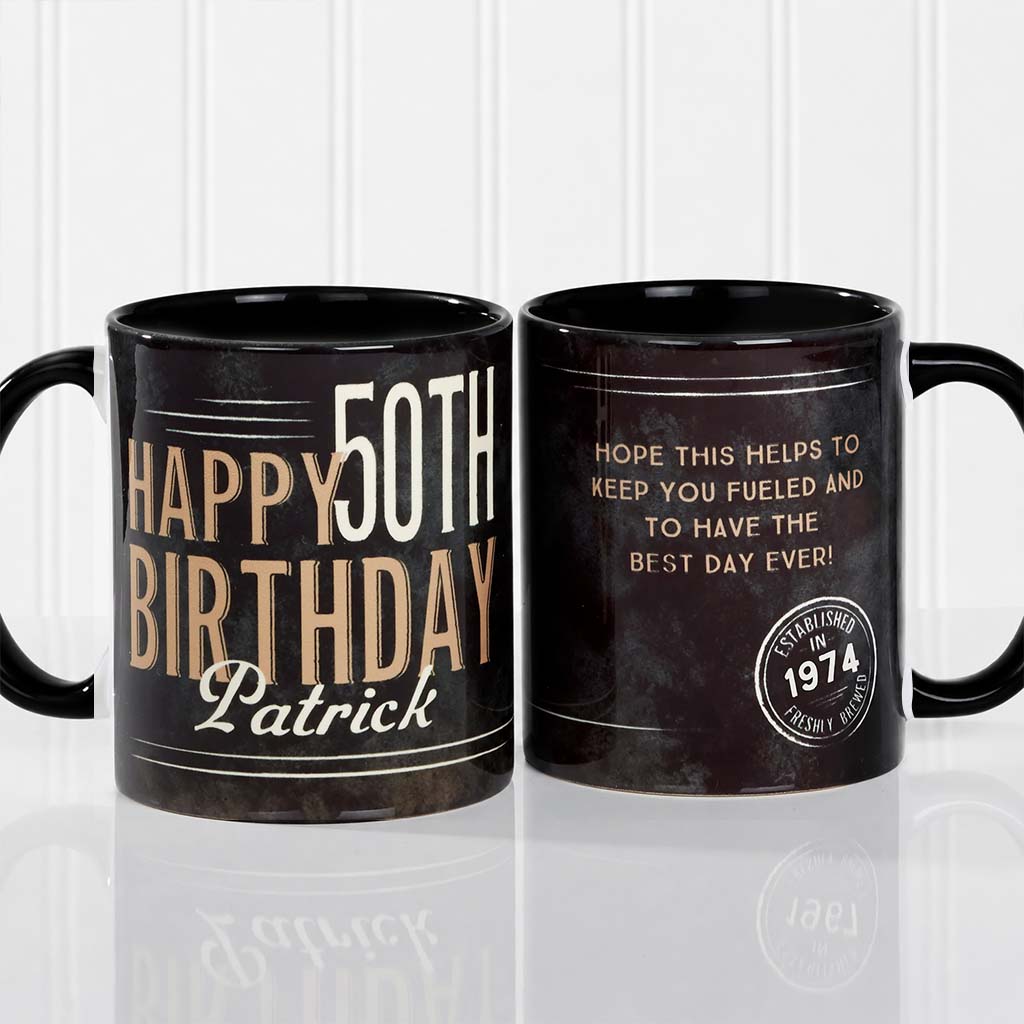 Happy Birthday - Personalized Birthday Accent Mug