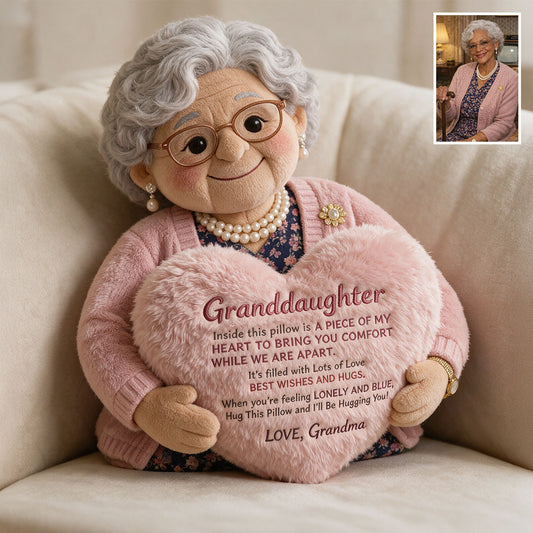 To My Granddaughter - Personalized granddaughter Premium Faux Fur Pillow