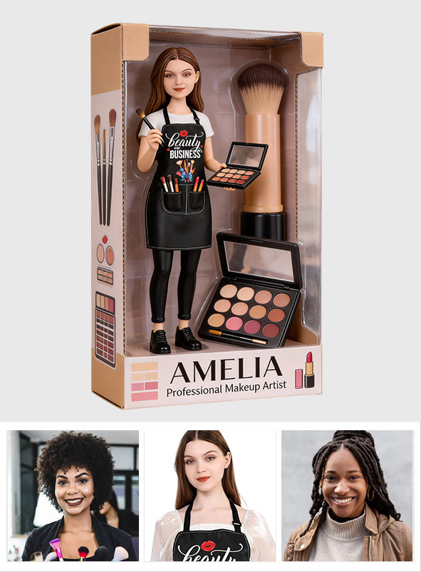 Maquilleuse - Plaque acrylique personnalisée sur mesure