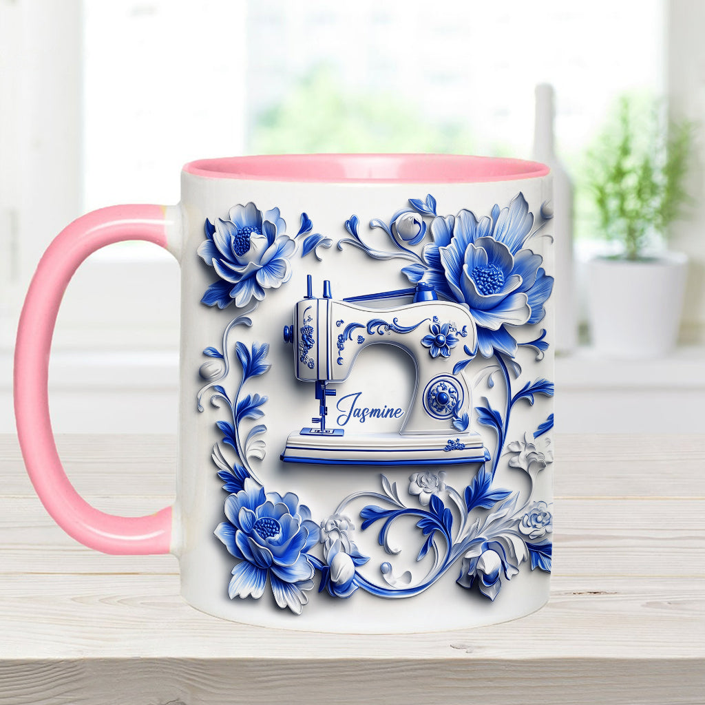 Mug personnalisé « J’adore coudre »