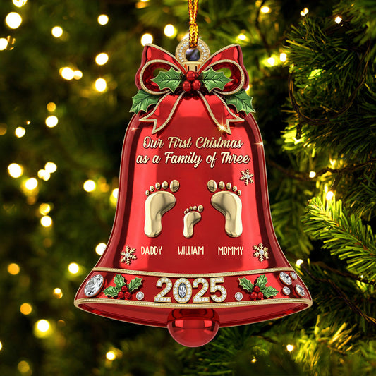 1st Christmas As A Family - Personalized Family Ornament
