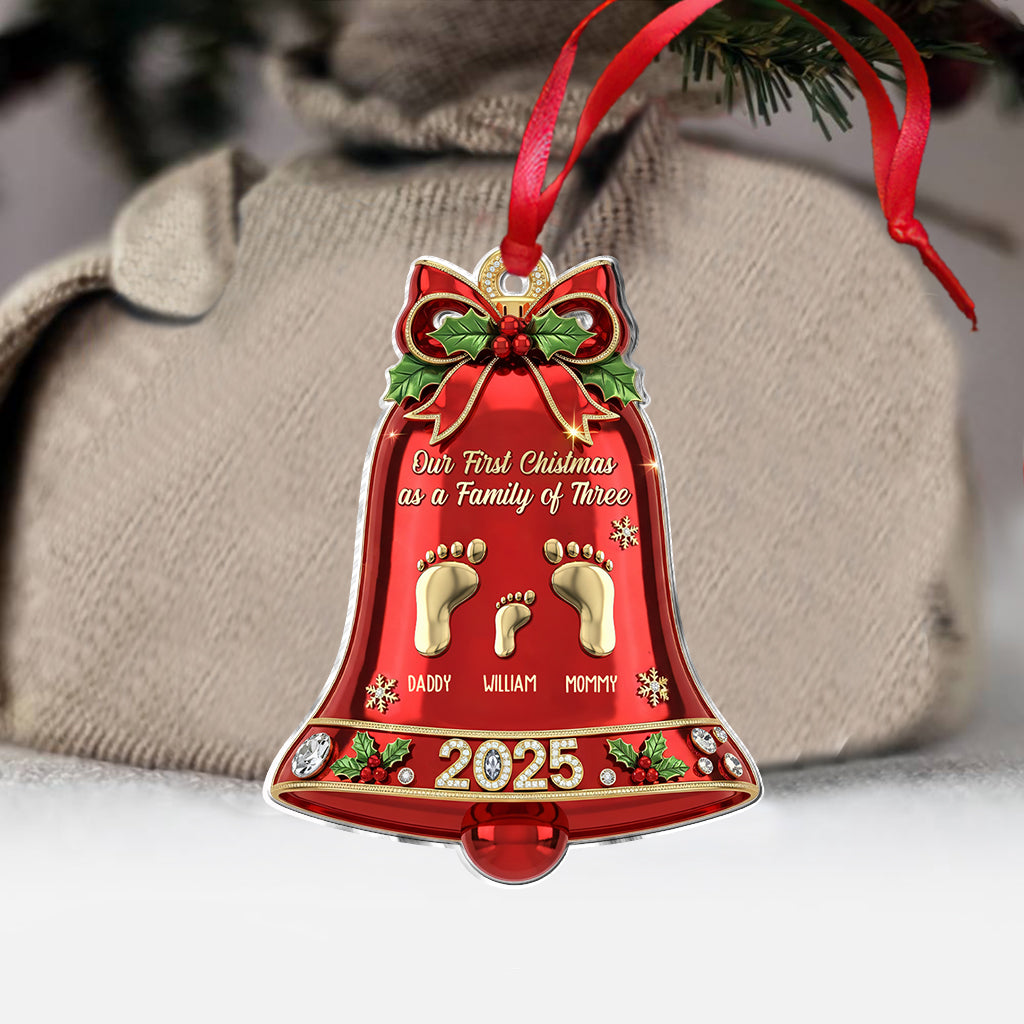 1st Christmas As A Family - Personalized Family Ornament