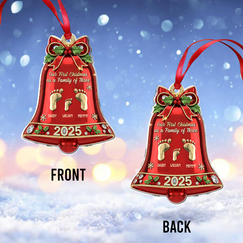 1st Christmas As A Family - Personalized Family Ornament