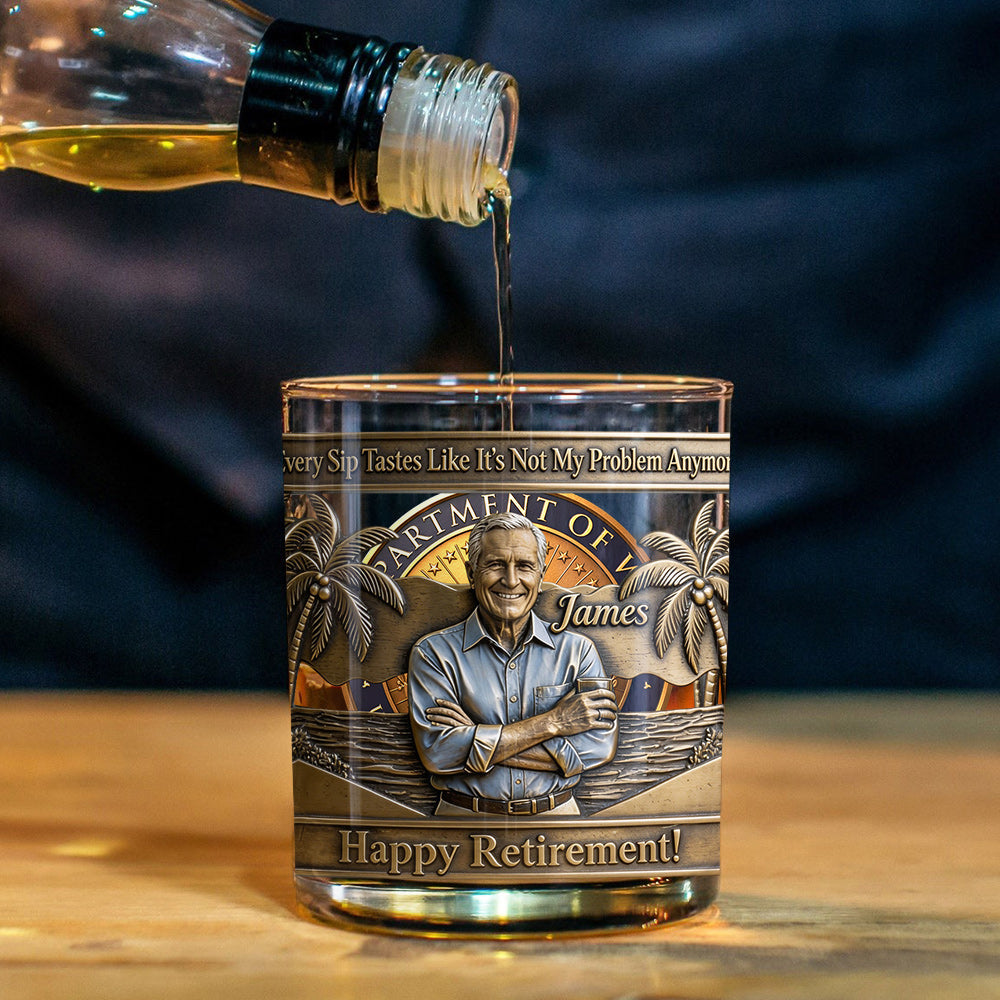 Every Sip Tastes Like It’s Not My Problem Anymore - Personalized Retired Whiskey Glass