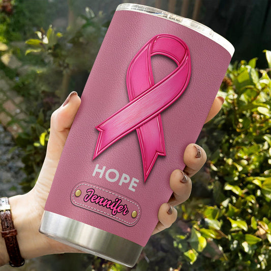 Hope - Personalized Breast Cancer Awareness Tumbler