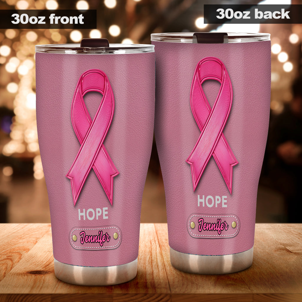 Espoir - Gobelet personnalisé pour la sensibilisation au cancer du sein