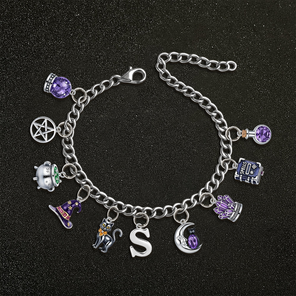 Wicked Witch - Personalized Witch Bracelet With Charms